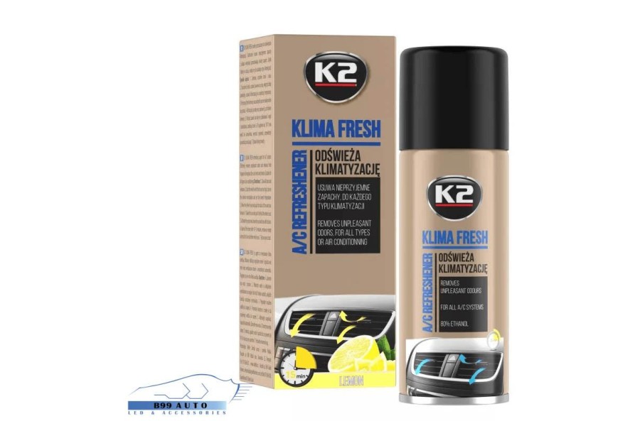 K2 KLIMA FRESH 150ml lemon klímatisztító spray